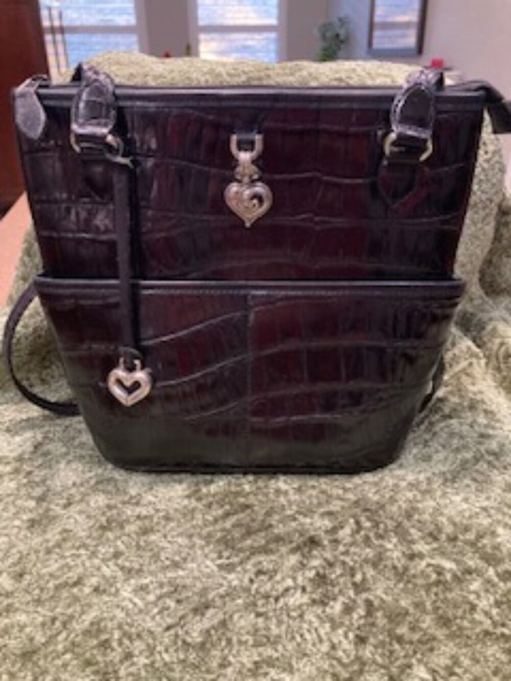 Retired Brighton Black Leather Handbag - Mint Condition